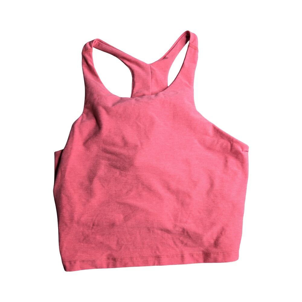 Beyond Yoga Pink Racerback Cropped Tank Size: XL
